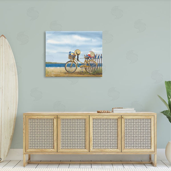 Stupell Industries John Rossini | Summer Bike Beach Day Waves Wall Art