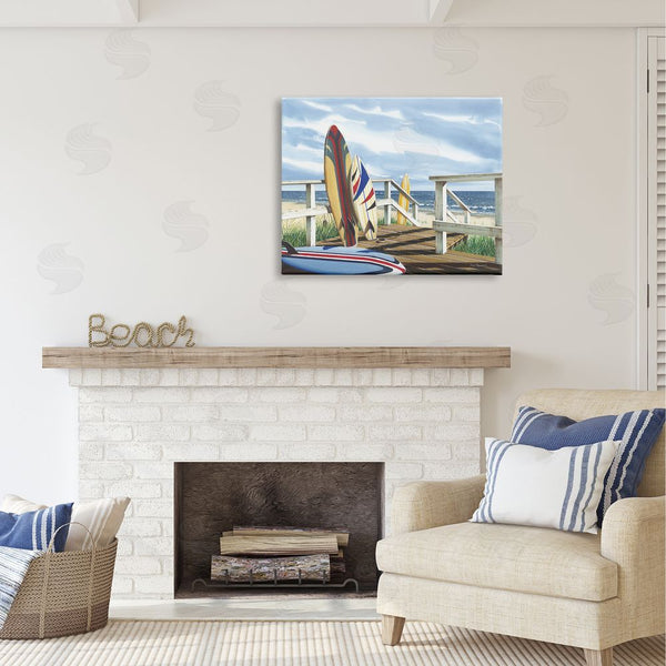 Stupell Industries John Rossini | Surfboards On Beach Deck Wall Art