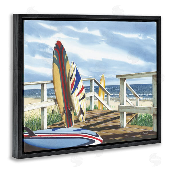 Stupell Industries John Rossini | Surfboards On Beach Deck Wall Art