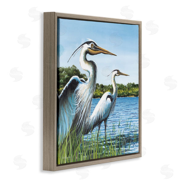 Stupell Industries John Rossini | Traditional Egrets Gazing
