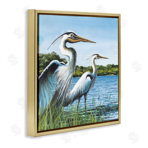 Stupell Industries John Rossini | Traditional Egrets Gazing