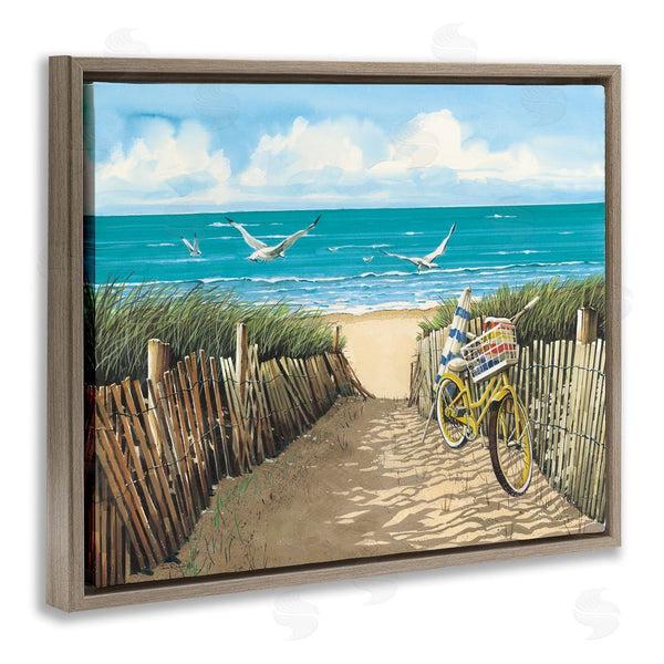 Stupell Industries John Rossini | Yellow Beach Taxi Coast Wall Art