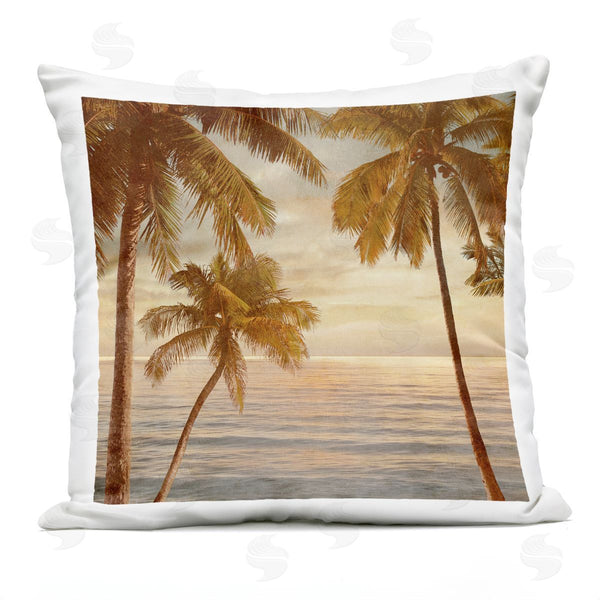 Stupell Industries John Seba | Palm Tree Beach Scenery Printed Throw Pillow