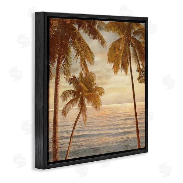 Stupell Industries John Seba | Palm Trees By Ocean Nautical Sunset Sky Wall Art