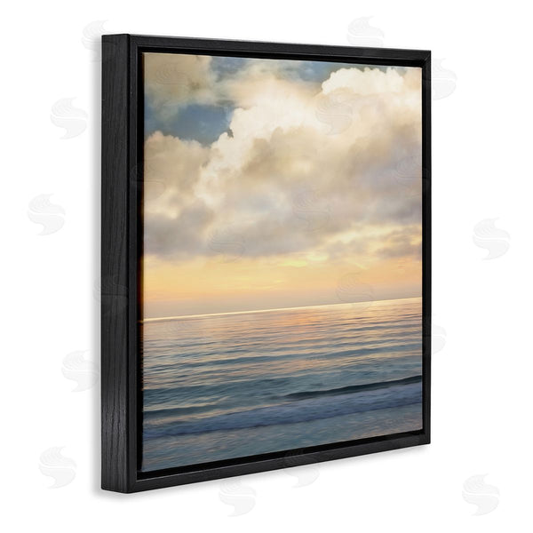 Stupell Industries John Seba | Soft Ocean Sunset Cloudy Nautical Horizon Wall Art