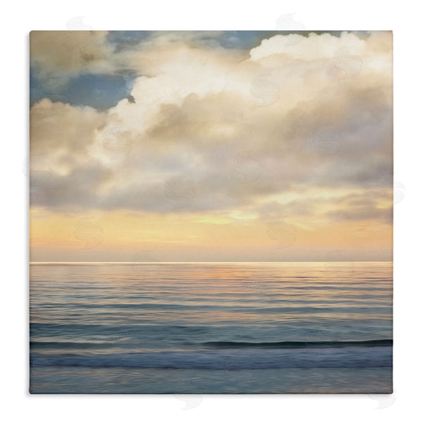 stupell industries John Seba | Soft Ocean Sunset Cloudy Nautical Horizon Wall Art