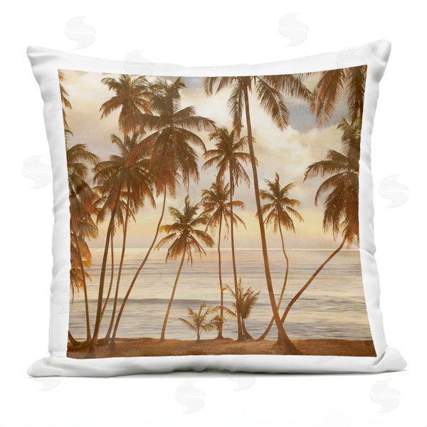 Stupell Industries John Seba | Tropical Summer Beach Sunset Printed Throw Pillow