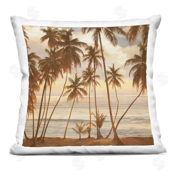 stupell industries John Seba | Tropical Summer Beach Sunset Printed Throw Pillow