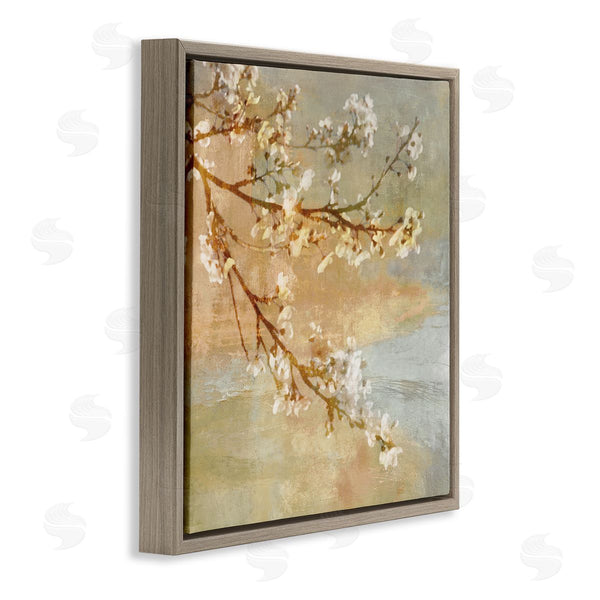 Stupell Industries John Seba | Vintage Cherry Blossom Tree Branch Distressed Charm Wall Art