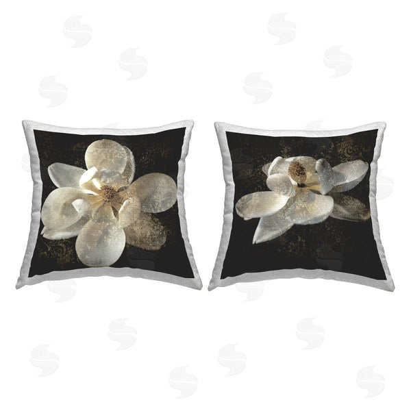 Stupell Industries John Seba | Vintage Magnolia Blooms Printed Throw Pillow Set