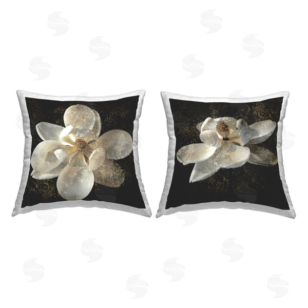 stupell industries John Seba | Vintage Magnolia Blooms Printed Throw Pillow Set