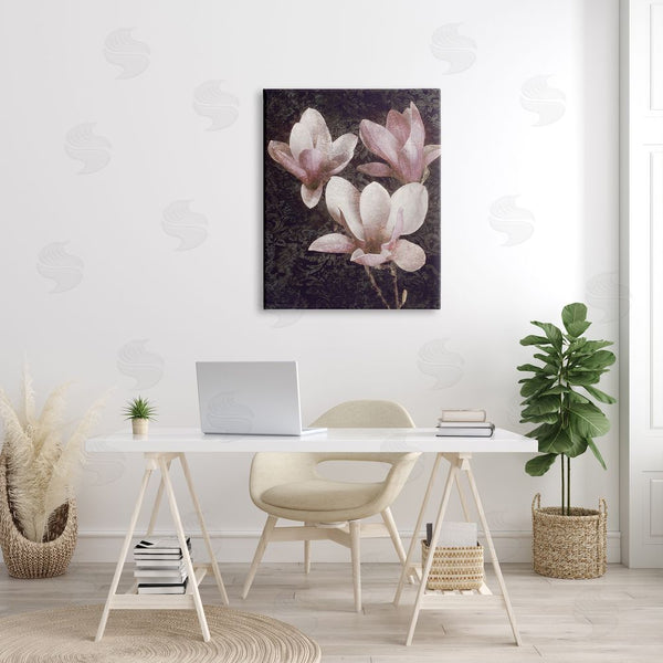 Stupell Industries John Seba | Vintage Pink Blooms Damask Pattern Wall Art