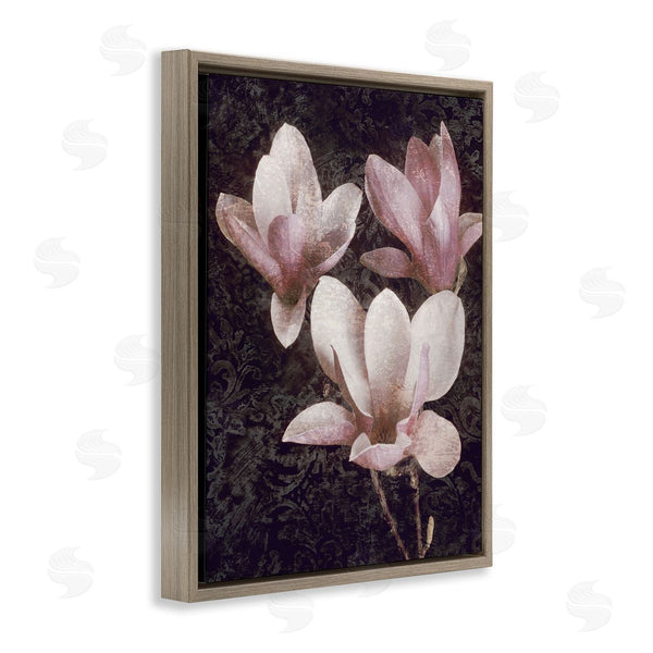 Stupell Industries John Seba | Vintage Pink Blooms Damask Pattern Wall Art