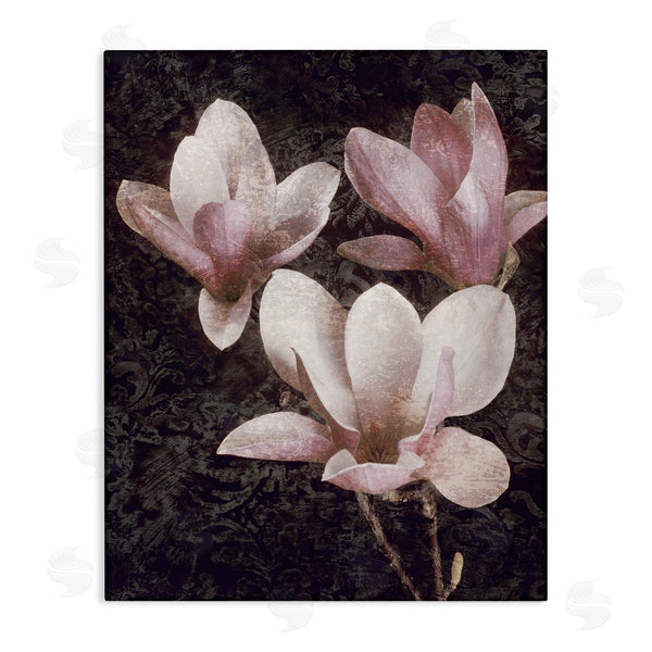stupell industries John Seba | Vintage Pink Blooms Damask Pattern Wall Art