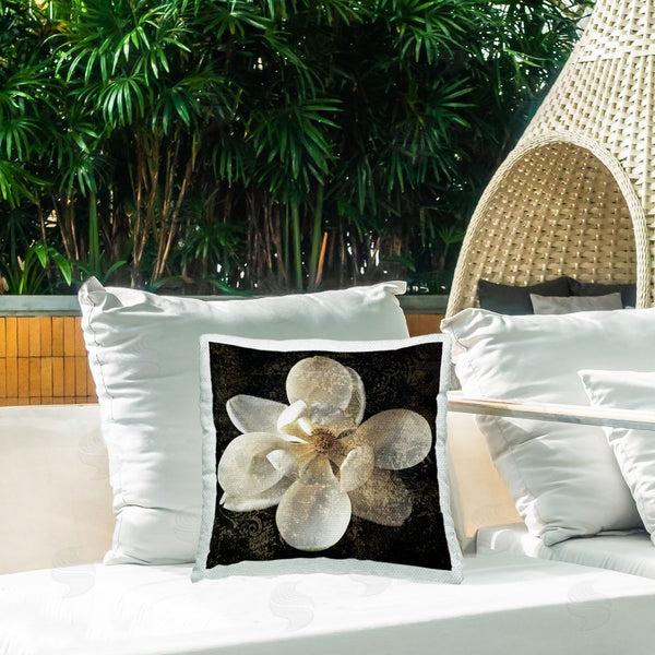 Stupell Industries John Seba | Vintage White Blossom Printed Throw Pillow