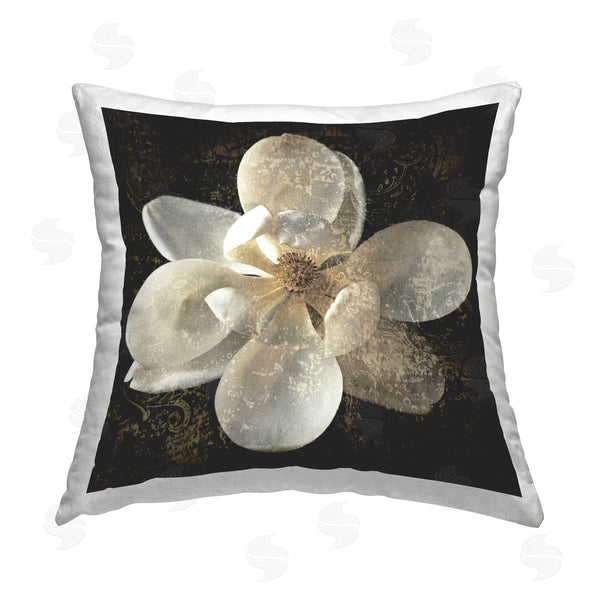 stupell industries John Seba | Vintage White Blossom Printed Throw Pillow