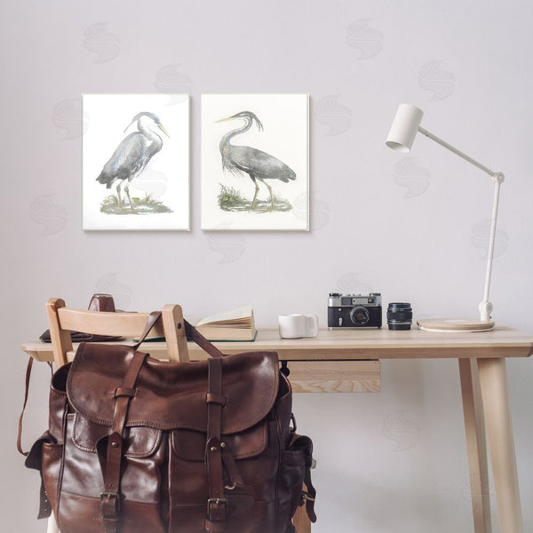 Stupell Industries John Selby | Minimalist Vintage Cranes Marshland Birds Wall Art