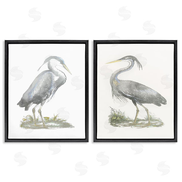Stupell Industries John Selby | Minimalist Vintage Cranes Marshland Birds Wall Art