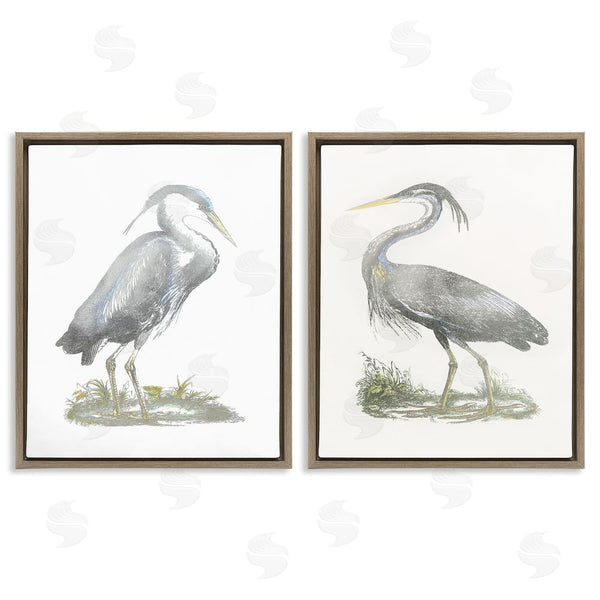 Stupell Industries John Selby | Minimalist Vintage Cranes Marshland Birds Wall Art