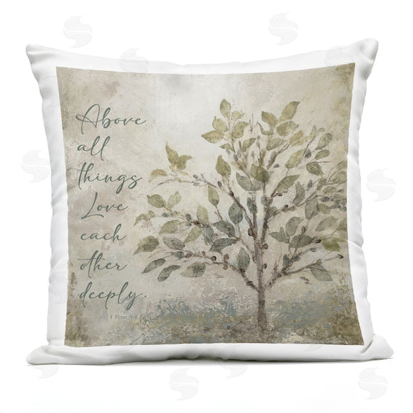 Stupell Industries John Spaeth | Rustic Love Each Other Deeply Printed Throw Pillow