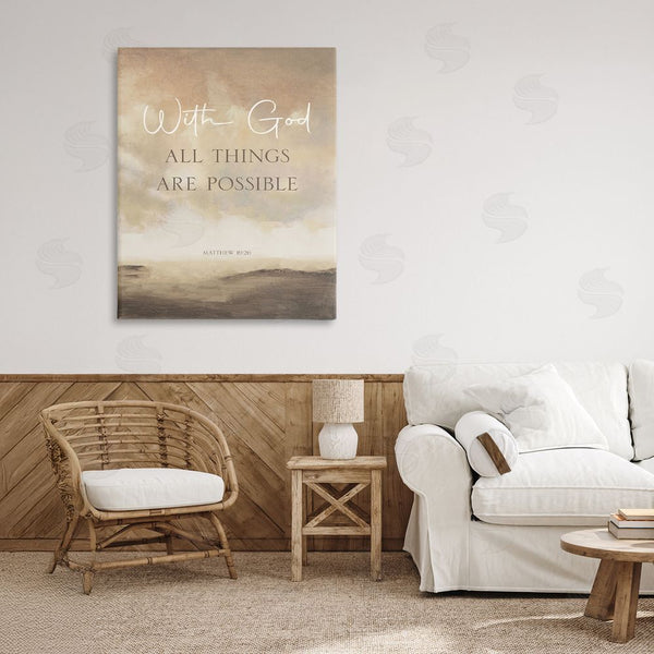 Stupell Industries John Spaeth | With God Matthew Proverb Wall Art