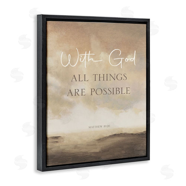 Stupell Industries John Spaeth | With God Matthew Proverb Wall Art