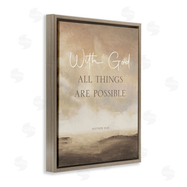 Stupell Industries John Spaeth | With God Matthew Proverb Wall Art