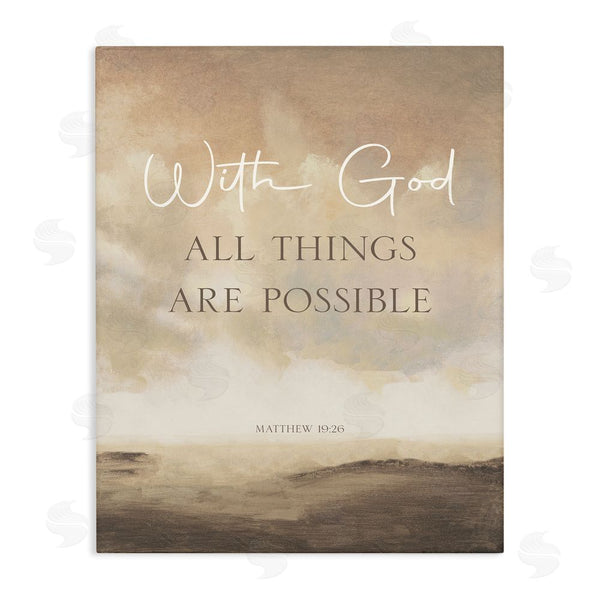 stupell industries John Spaeth | With God Matthew Proverb Wall Art