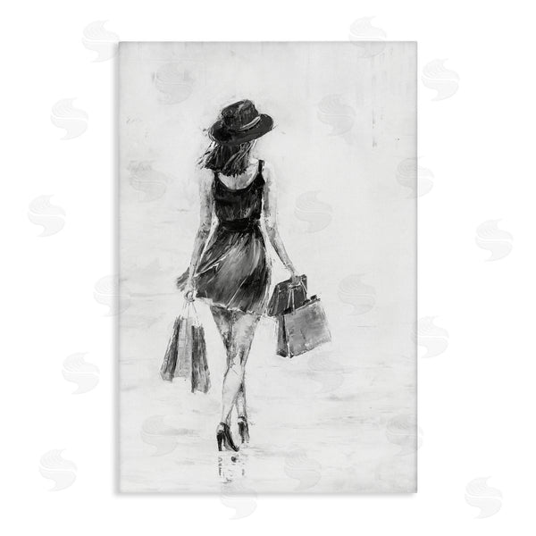 stupell industries Joklanta Kowalik | Girl with Shopping Bags