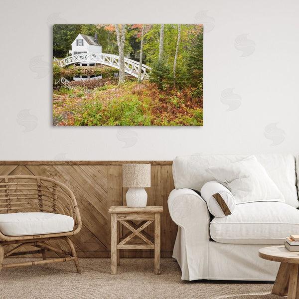 Stupell Industries Jon Evan | Bar Harbor Town Bridge Wall Art
