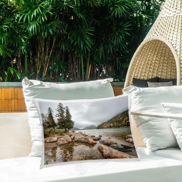 Stupell Industries Jon Evan | Pond In The Mountains Printed Throw Pillow