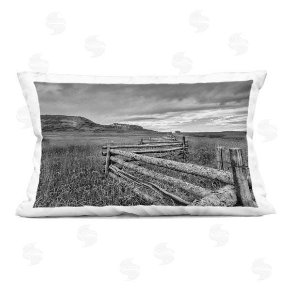 stupell industries Jon Evan | Zigzag Fence into Pasture Printed Throw Pillow