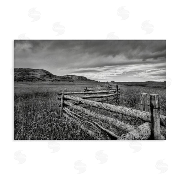 stupell industries Jon Evan | Zigzag Fence into Pasture Wall Art