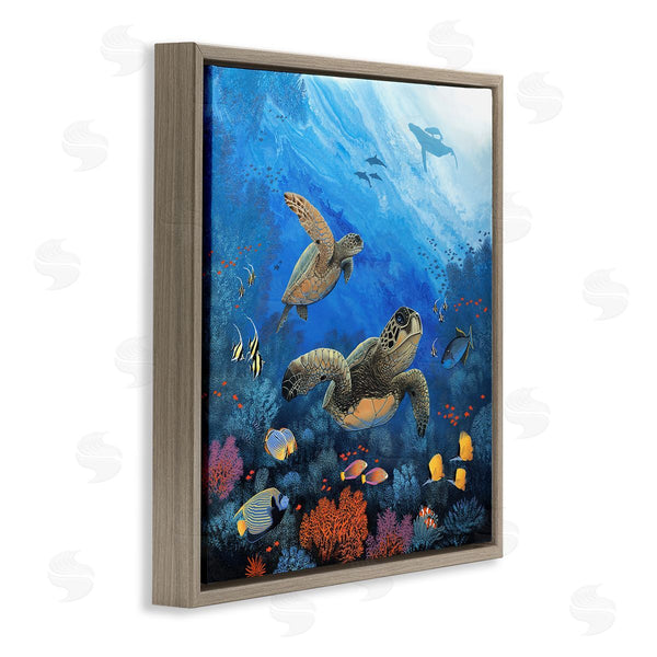Stupell Industries Jon Rattenbury | Underwater Turtles & Fish Wall Art