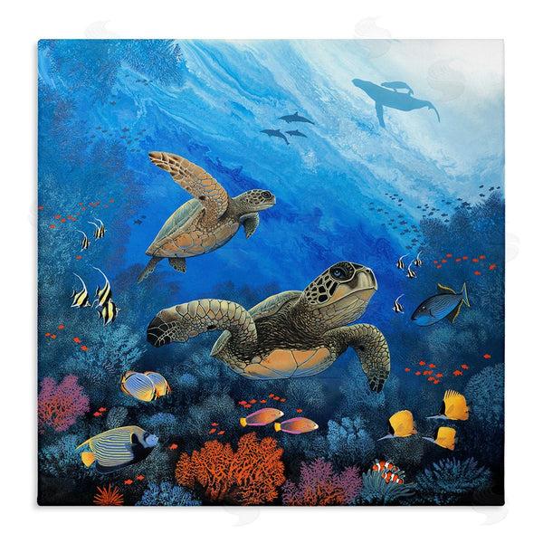 stupell industries Jon Rattenbury | Underwater Turtles & Fish Wall Art