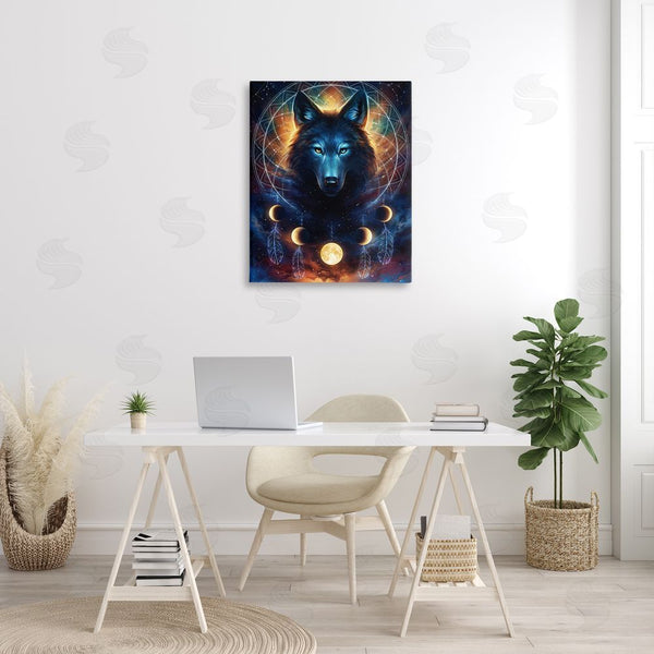 Stupell Industries Jonas Jodicke | Lunar Wolf & Galaxy Wall Art
