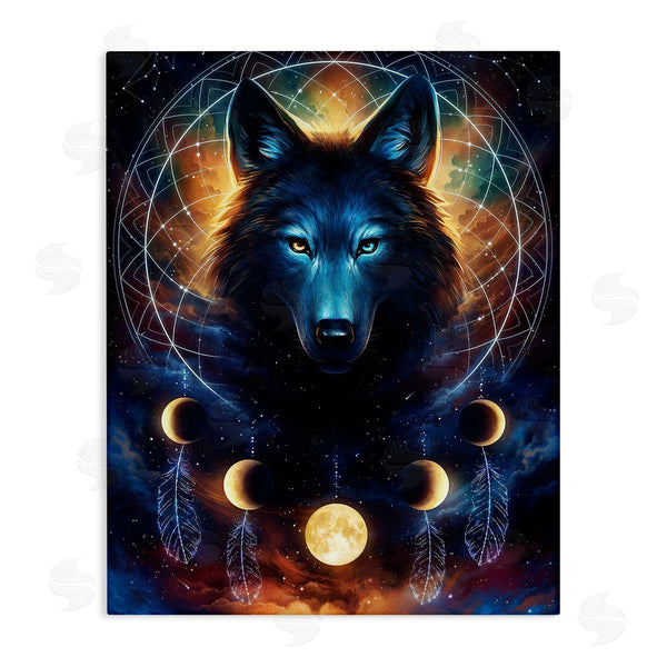 stupell industries Jonas Jodicke | Lunar Wolf & Galaxy Wall Art
