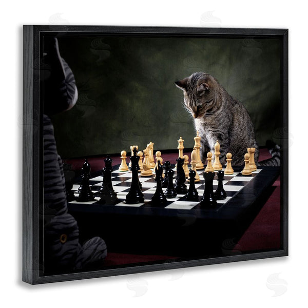 Stupell Industries Jonathan Casey | Cats Playing Chess Wall Art