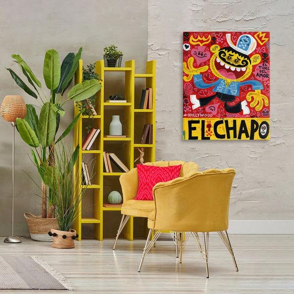 Stupell Industries Jorge R. Gutierrez | El Chapo Whimsical Cartoon Wall Art