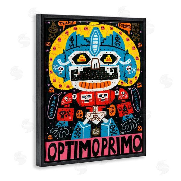 Stupell Industries Jorge R. Gutierrez | Iconic Robotic Character Collage Wall Art