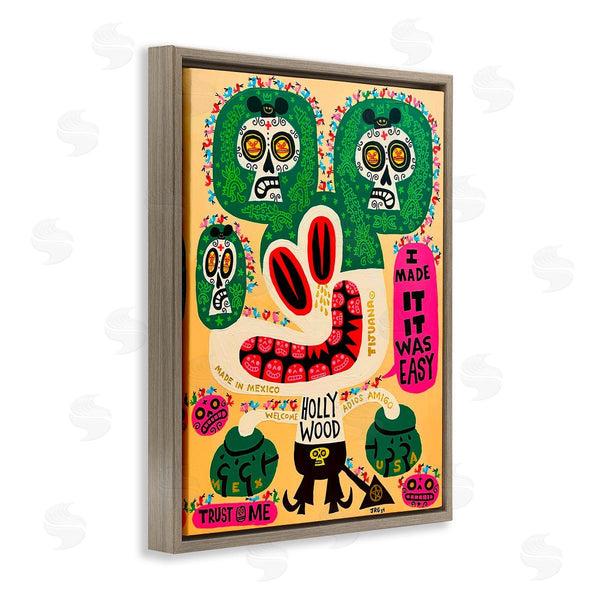 Stupell Industries Jorge R. Gutierrez | Mexico Culture Whimsy Cartoon Wall Art