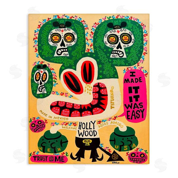 stupell industries Jorge R. Gutierrez | Mexico Culture Whimsy Cartoon Wall Art