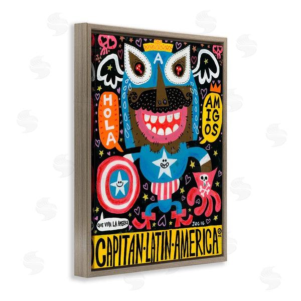 Stupell Industries Jorge R. Gutierrez | Todos Somos Americanos Collage Wall Art