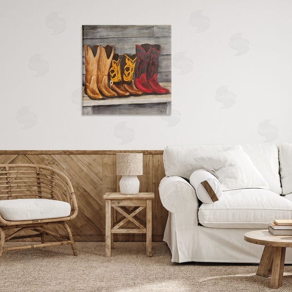 Stupell Industries Josefina | Lined Up Cowboy Boots Wall Art