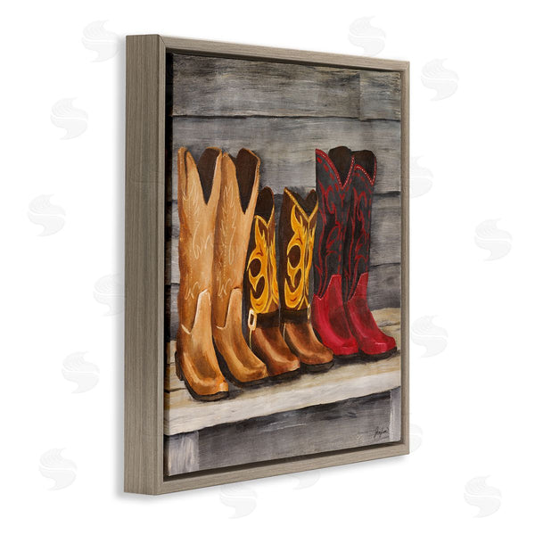 Stupell Industries Josefina | Lined Up Cowboy Boots Wall Art