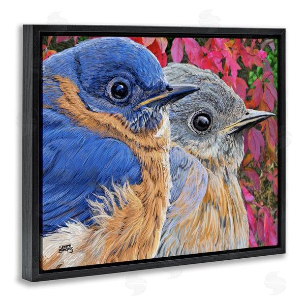 Stupell Industries Joseph Burgess | Bluebird Pair Over Leaves