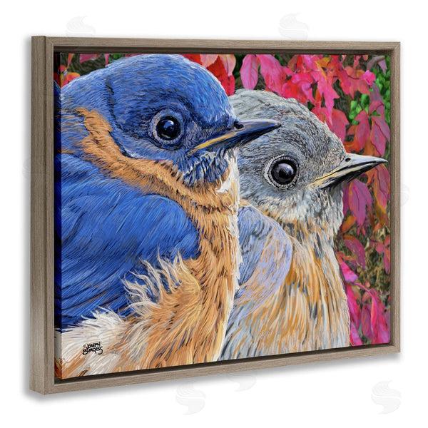 Stupell Industries Joseph Burgess | Bluebird Pair Over Leaves