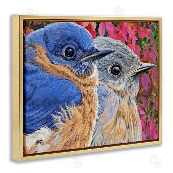 Stupell Industries Joseph Burgess | Bluebird Pair Over Leaves