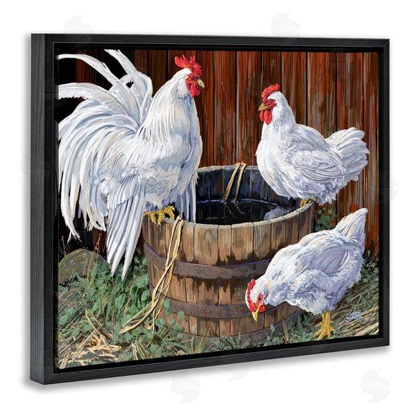 Stupell Industries Joseph Burgess | Chatting At Watercooler Chickens