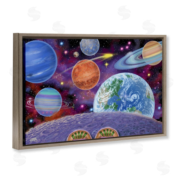 Stupell Industries Joseph Burgess | Moonwalker With View Of Planets